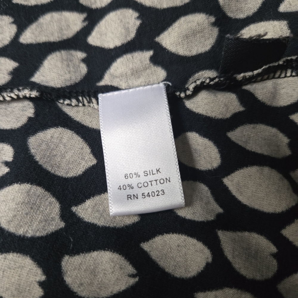 Banana Republic Black and White Mini Dress Silk Blend Small - Picture 5 of 5